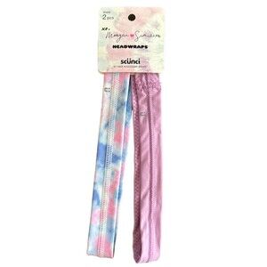 Set of 2 Scunci Morgan Simianer Headwraps - 35426 Pink Multi